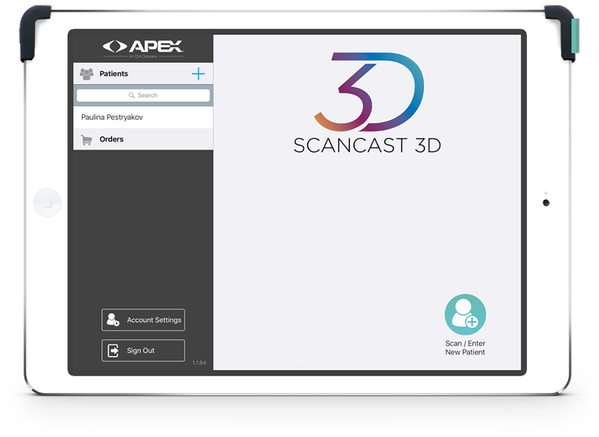 ScanCast 3D intro screen